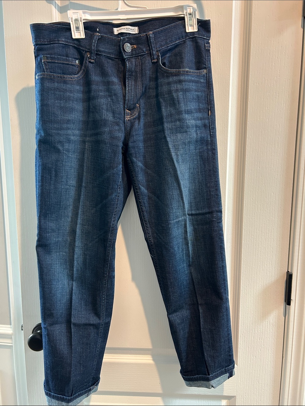 Banana Republic women’s Dark Indigo Slim-Straight Jeans